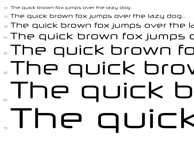 Neuropol X font waterfall